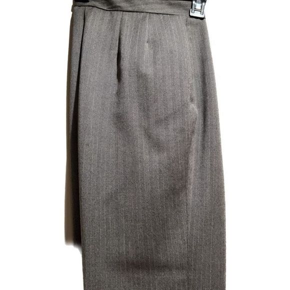 Vintage 90s Herringbone Pleat Front Pants - Picture 6 of 11